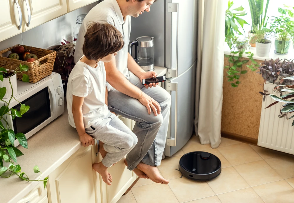 self cleaning vacuum and mop robot